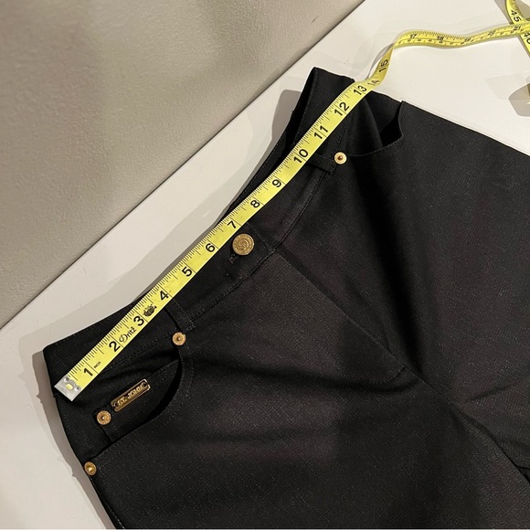 Women’s Vintage St. John Sport Black Denim 2 Piece Suit Jacket Trouser Pants 2 P - Picture 14 of 14